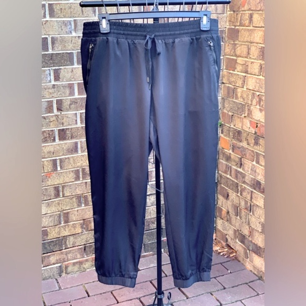 Dressy Black Lightweight Joggers - Picture 2 of 4